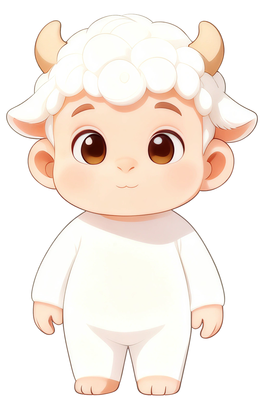 籁小咩 - 呼籁旅行品牌IP吉祥物，一只可爱的小羊形象