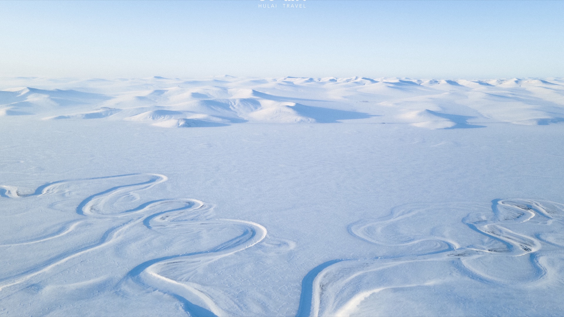 冬季呼伦贝尔大雪原
