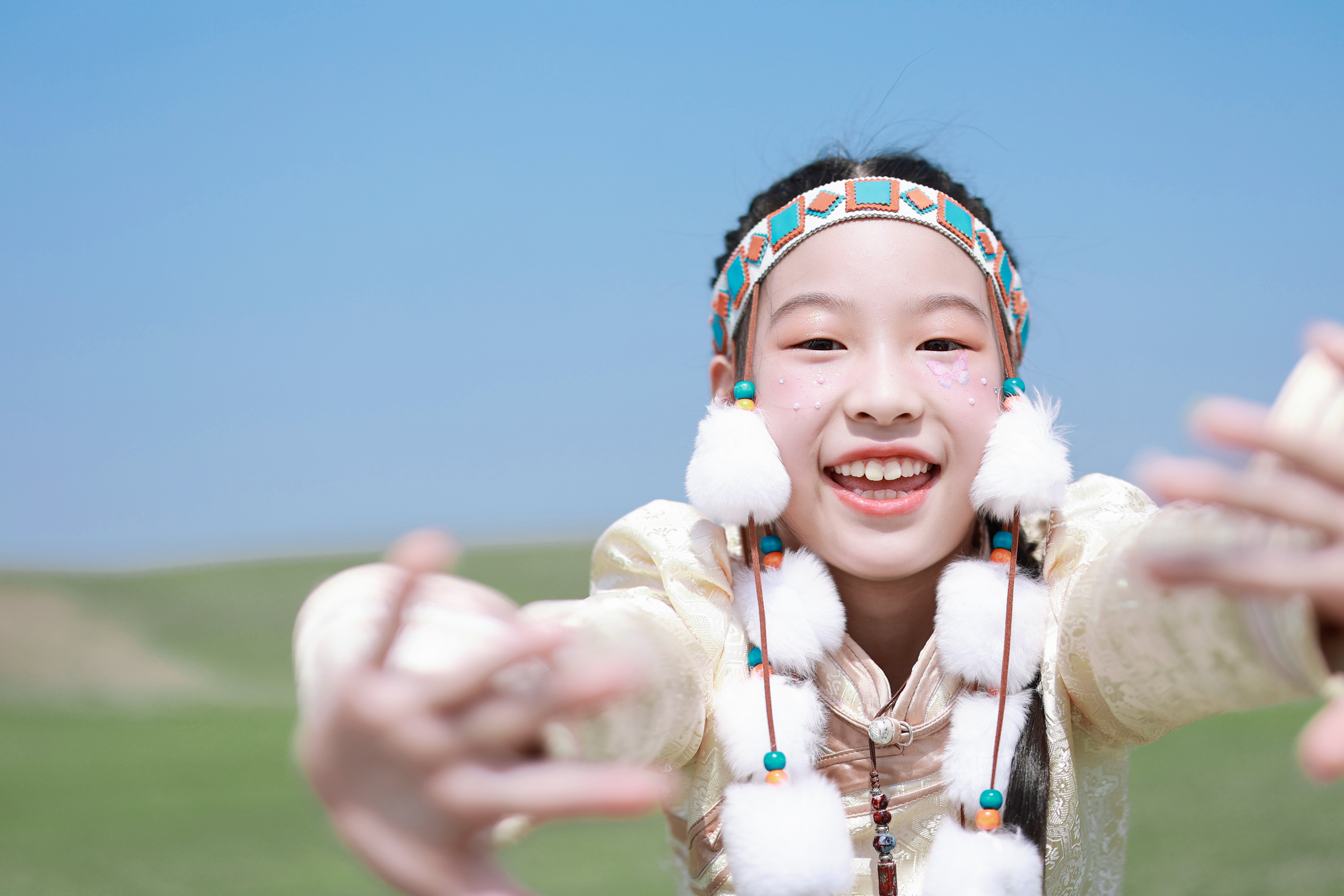 草原笑脸·蒙古头饰 - 呼籁营地旅拍